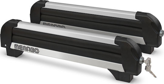 Auto Gs Iceberg Bare și suporturi pentru schiuri auto Din aluminiu Potrivite pentru 4 perechi de schiuri sau 2 plăci de snowboard