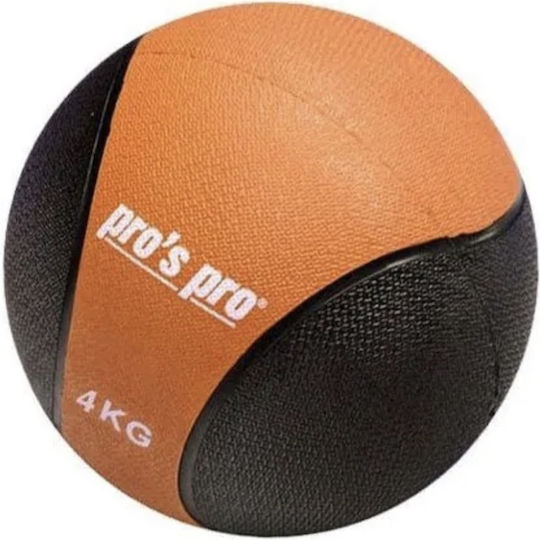 Pro's Pro Μπάλα Medicine 4kg σε Μαύρο Χρώμα