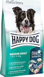 Happy Dog Adult Medium 12kg Dry Food for Adult Dogs of Medium Breeds with Corn and Poultry