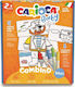 Carioca Baby Combino Tales Set de Colorat Set de colorat cu 8 markere 8buc