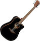 Lag Semi-Acoustic Guitar T118DCE Cutaway Black