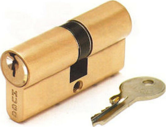 Hugo Locks Κύλινδρος Κλειδαριάς Ασφαλείας GR2S 75mm (30-45) με 3 Κλειδιά Χρυσός