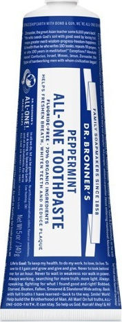 Dr Bronner's All-One Οδοντόκρεμα Χωρίς Φθόριο 140gr