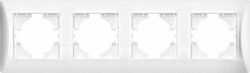 Lineme Hseries Schalterrahmen 4-fach Horizontal...