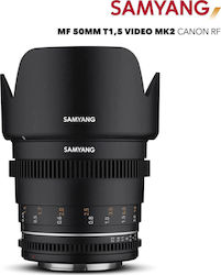 Samyang 50mm T1.5 VDSLR MK2 Cine Cadru complet pentru montură Canon RF Samyang 50mm T1.5 VDSLR MK2 Cine Cadru complet pentru montură Canon RF
