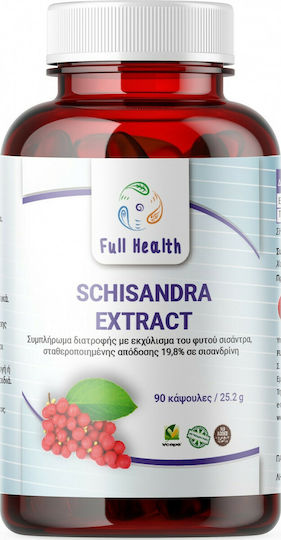 Full Health Schisandra Extract 220mg Ειδικό Συμπλήρωμα Διατροφής 90 κάψουλες