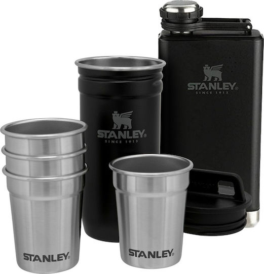 Stanley The Pre-Party Shotglass & Flask Camping Set with 4 Glasses & Flask 230ml 6pcs