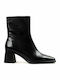 Hedda Leder Damen Chelsea Stiefeletten Schwarz