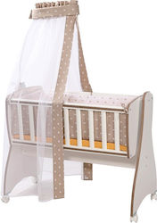 Lorelli Baby Cradle Bedding Set First Dreams Crowns 7pcs Latte