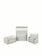 14862 Bamboo Laundry Basket Set Gray