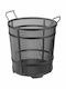 Viometal LTD Atlanta 510 Metallic Basket Wood Storage 49x49x53cm Black