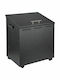 Viometal LTD Seville 1072 Metallic Box Wood Storage 60.5x44x64cm Black