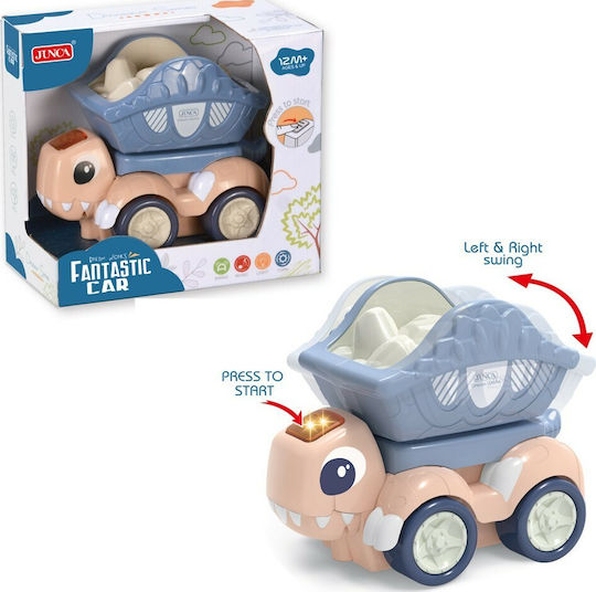 Junca Push Along Little Dinosaur Vehicle with Light and Sounds for 12++ Months