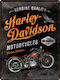 Nostalgic Art Metallic Wall Sign Harley Davidson Timeless 30x1x10cm