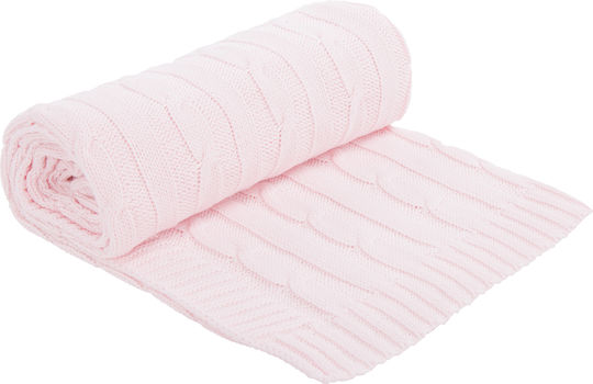 Kikka Boo Blanket Nursery Swaddling Blankets Knitted Knitted Pink 75x100cm