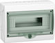 Schneider Electric Kaedra Wall mounted Waterproof 12-Elements Fuse Box with 1 Row W267xH200xD112mm 13444