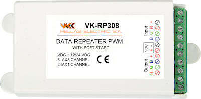 VK Lighting Ενισχυτής Σήματος για Ταινίες 12-24V IP20 78000-542016