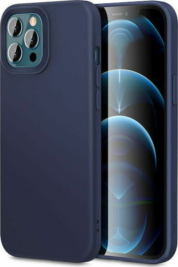 ESR Cloud Back Cover Silicone 1.5mm Navy Blue (iPhone 12 / 12 Pro)