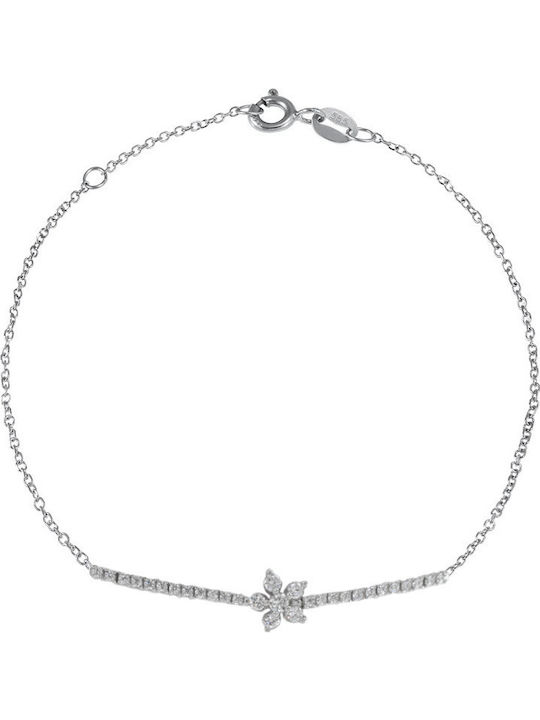 14-carat white gold bracelet