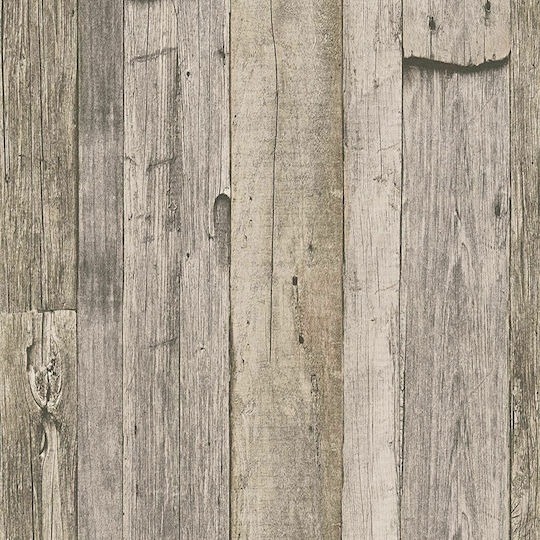 Tapet de Perete 1000x53cm Wood And Stone Bej