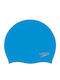 Speedo Plain Moulded Silicone Adults Swimming Cap Blue