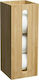 174539 Bamboo Paper Holder Floor Brown