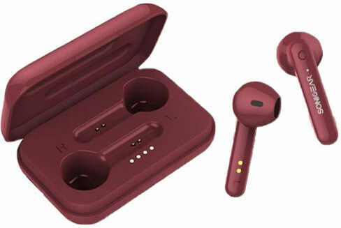 Sonic Gear TWS 3+ In ear Bluetooth хендсфри Слушалки с Кутийка за Зареждане Червен