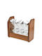Karvounis Glass Tabletop Spice Rack with Stand Walnut 8pcs