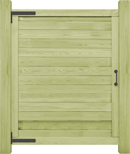 vidaXL Wooden Fence Gate in Green Color 1.25x1.0m