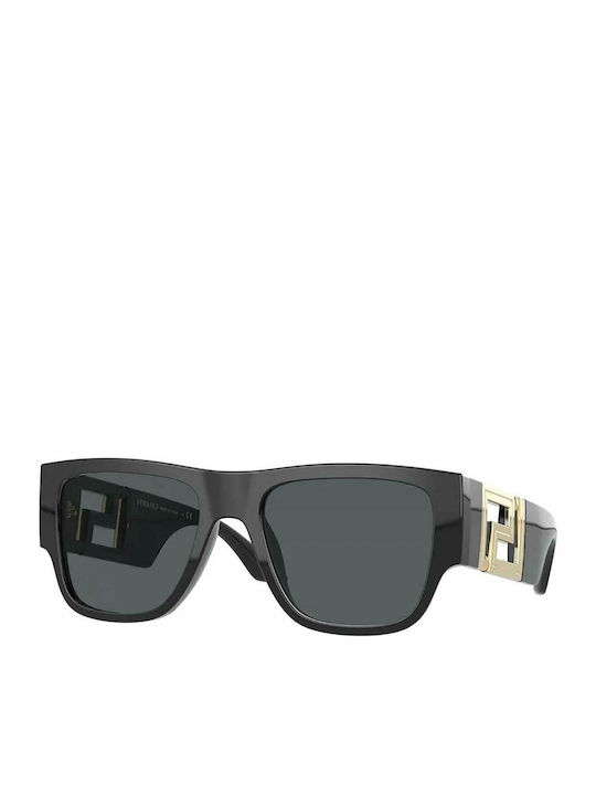 Versace Women's Sunglasses with Black Acetate Frame and Black Lenses VE4403 GB1/87