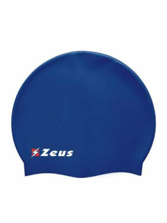 Zeus Cuffia Nuoto Basic Polyester Adults Swimming Cap Blue