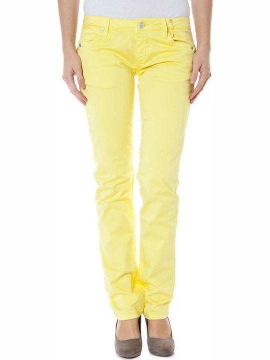 Zuelements Γυναικείο Υφασμάτινο Παντελόνι Κίτρινο