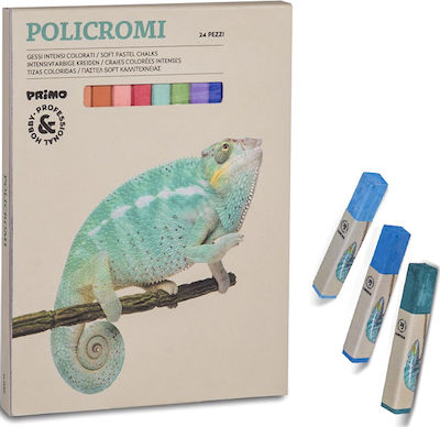 Primo Policromi Crayons Set Ξηρά Παστέλ 24 Colours