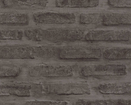 Wall Wallpaper New Walls Vinyl Gray 1005x53cm Washable