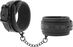 Fetish Submissive Leather Handcuffs Handcuffs in Black Color