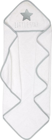 Viopros Baby-Badetuch Mit Kapuzen Jasper Grau 75x75cm
