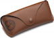Ray Ban Brillentasche Halbhart mit Clip Braun
