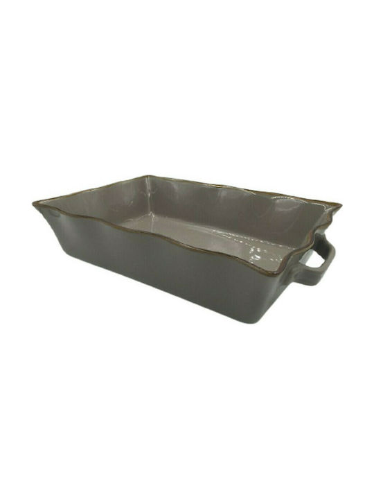 Cryspo Trio Rechteckig Feuerfestes Geschirr Keramik 31x21cm 1Stück Brown