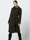 Women's Khaki Coat with Belt