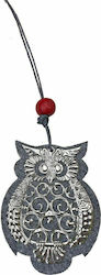 Ornament Bufniță Argintie 6x8cm