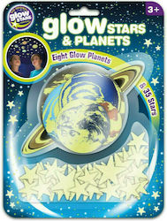 Brainstorm Kinder Wandsticker Wand Leuchtend 3D Sterne & Planeten