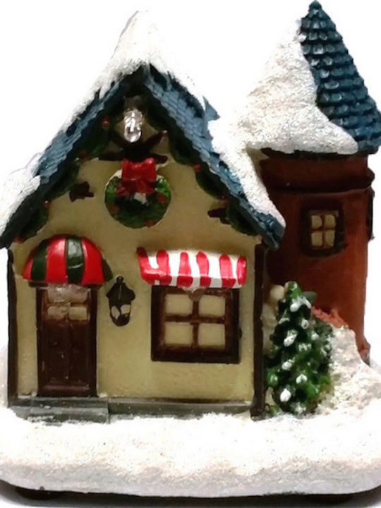 SP Souliotis Christmas Illuminated Decorative House with Battery 9.2x8.5x6cm.