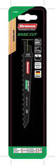 Benman S617K Blade Basic Cut for Wood 150mm 5pcs