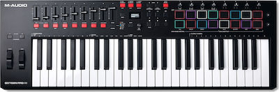 M-Audio Midi Keyboard Oxygen PRO 49 με 49 Πλήκτρα σε Μαύρο Χρώμα