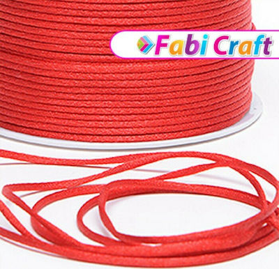 Fabi Red Satin Lace 2mm x 50m