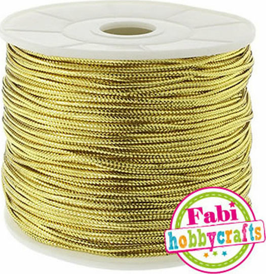 Fabi Κορδόνι Μεταλλικό Χρυσό 2mm x 50m