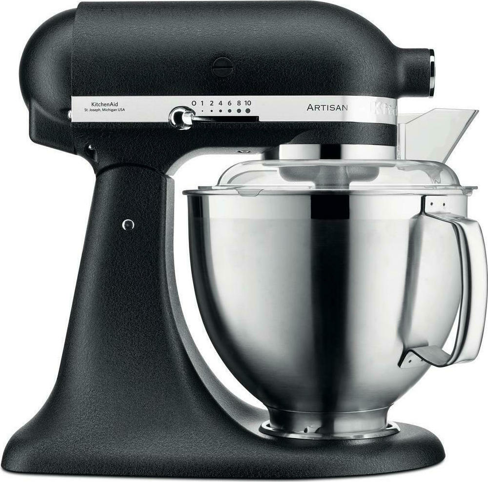 Kitchenaid 5KSM185PSEBK Κουζινομηχανή 300W με Ανοξείδωτο Κάδο 4.8lt Skroutz.gr