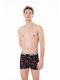 So Hot Herren Boxershorts Schwarz mit Mustern 1Packung