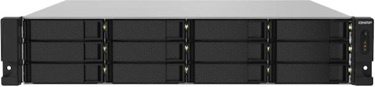 QNap TS-1232PXU-RP-4G NAS Rack με 12 θέσεις για HDD/SSD και 2 θύρες Ethernet
