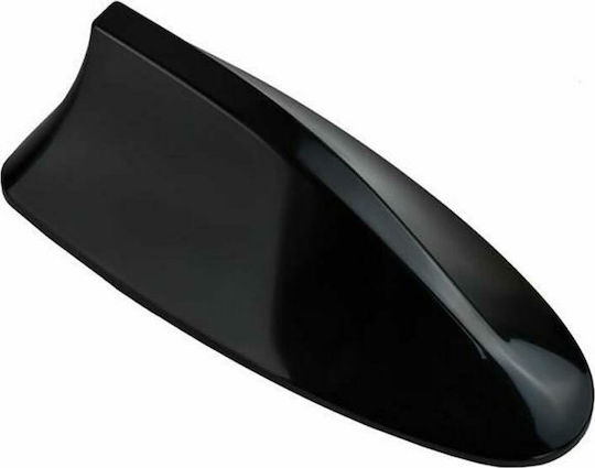 Car Antenna Roof Shark Universal Car Antenna with Installation Kit Black 7.5x17x6cm for Radio in Black Color